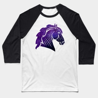 Galaxy Horse Baseball T-Shirt